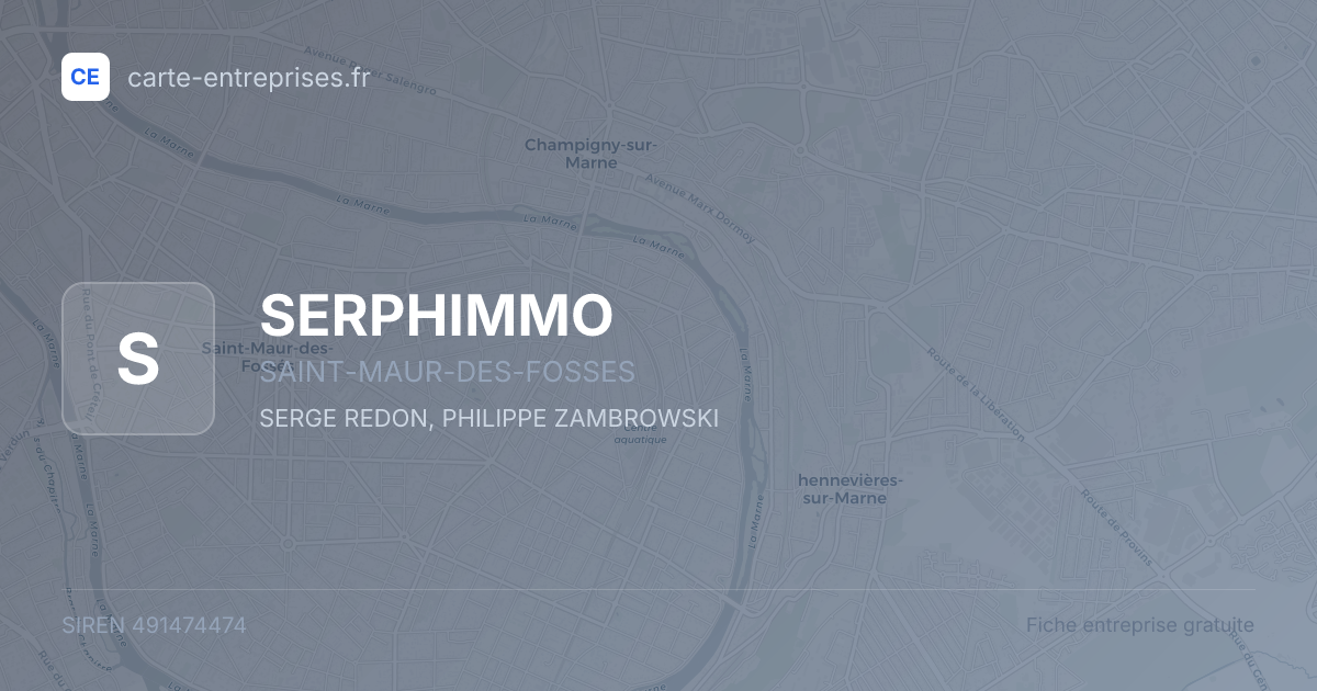 SERPHIMMO — 491474474 — fiche entreprise