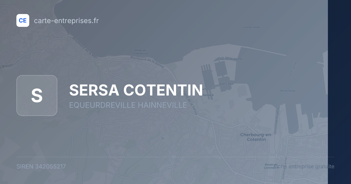 SERSA COTENTIN — 342055217 — fiche entreprise