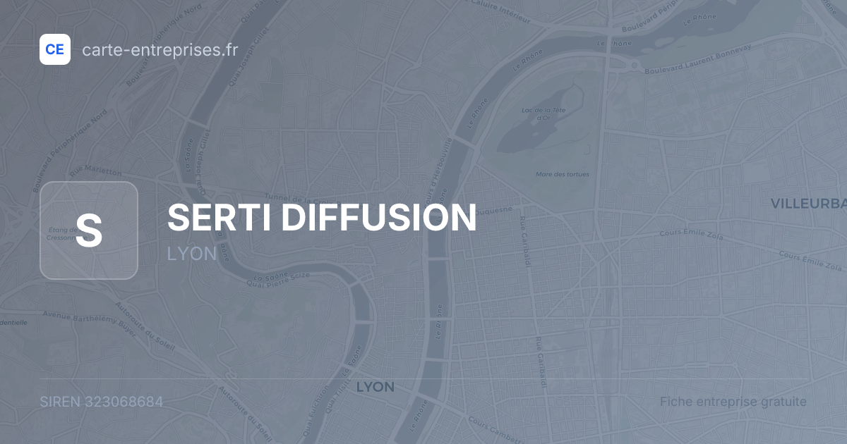 SERTI DIFFUSION — 323068684 — fiche entreprise