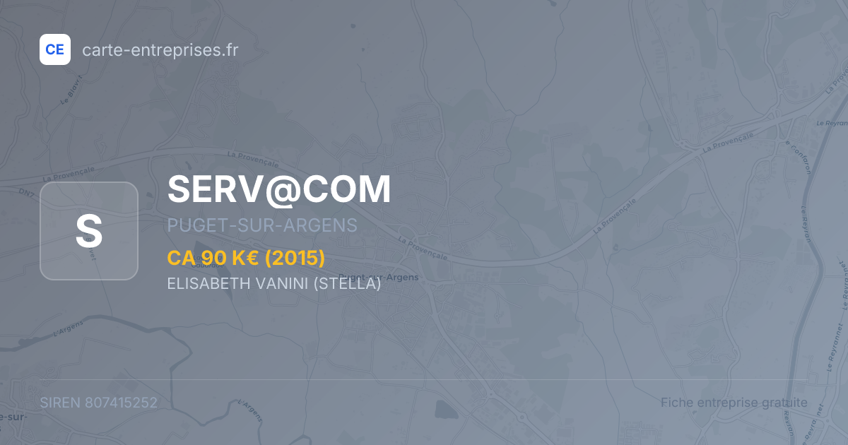 SERV@COM — 807415252 — fiche entreprise