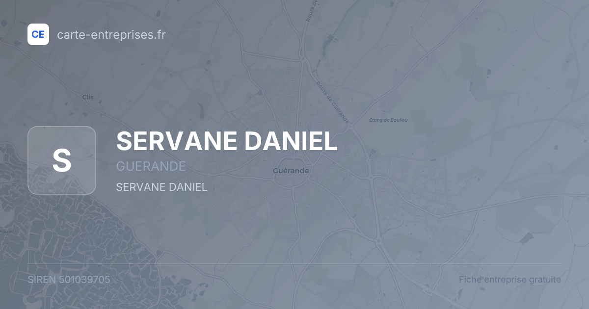 SERVANE DANIEL — 501039705 — fiche entreprise