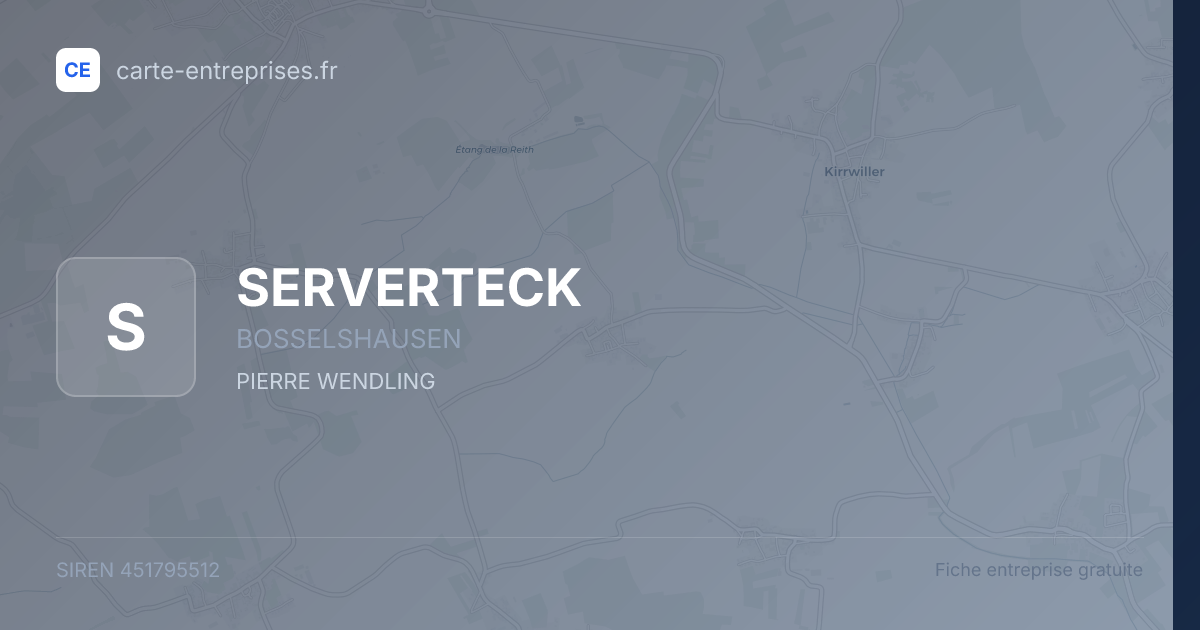 SERVERTECK — 451795512 — fiche entreprise