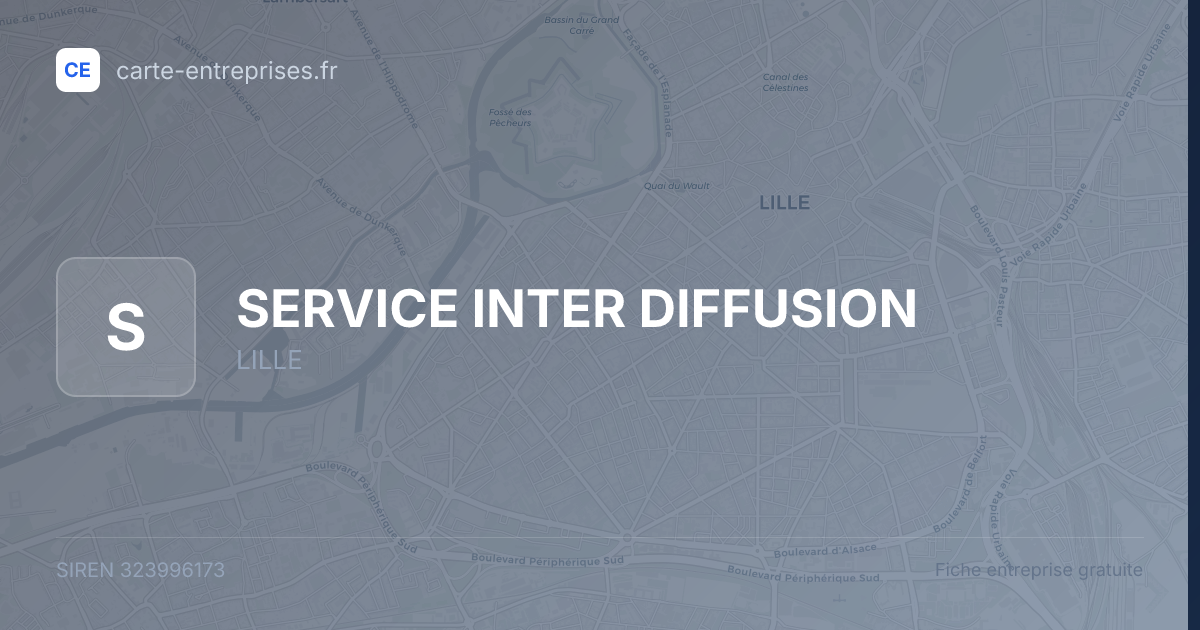 SERVICE INTER DIFFUSION — 323996173 — fiche entreprise