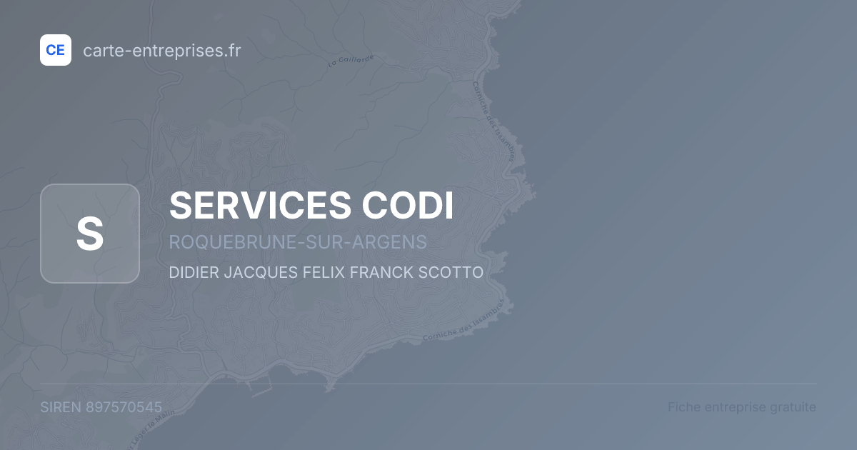SERVICES CODI — 897570545 — fiche entreprise