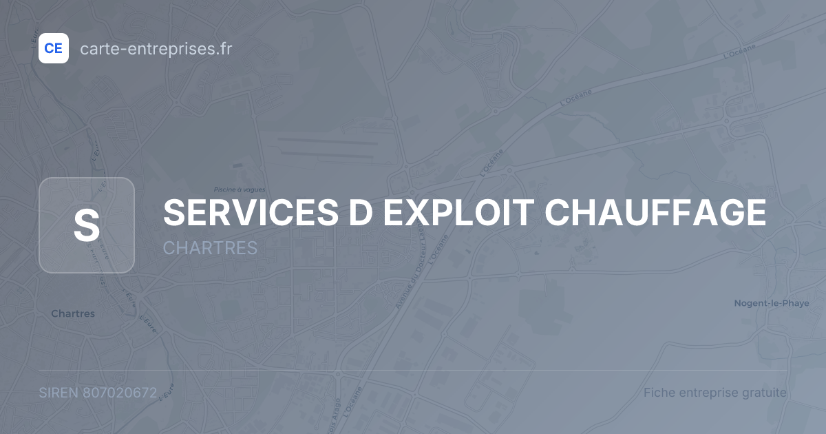 SERVICES D EXPLOIT CHAUFFAGE — 807020672 — fiche entreprise