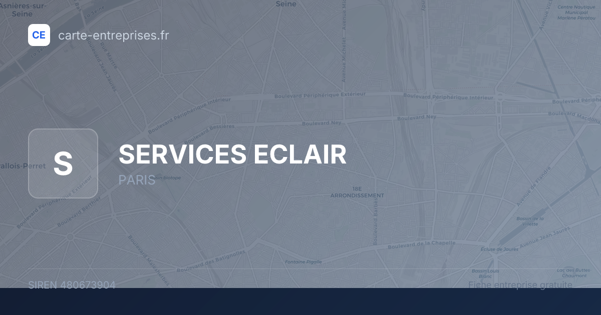 SERVICES ECLAIR — 480673904 — fiche entreprise