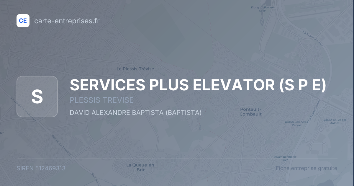 SERVICES PLUS ELEVATOR (S P E) — 512469313 — fiche entreprise