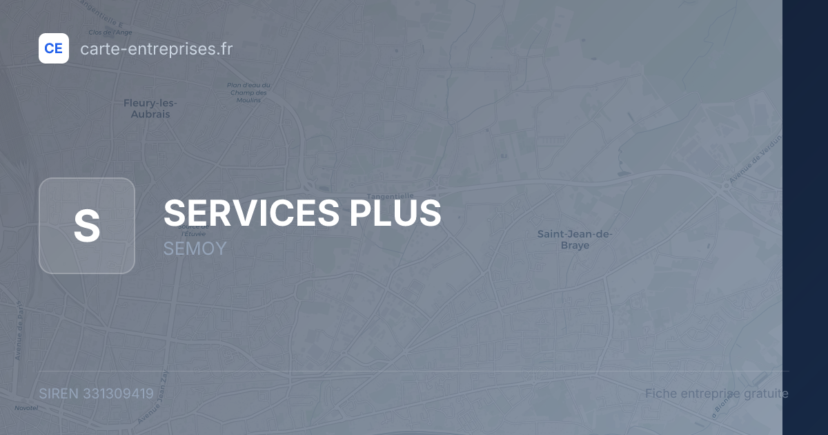SERVICES PLUS — 331309419 — fiche entreprise