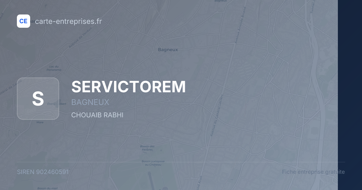 SERVICTOREM — 902460591 — fiche entreprise