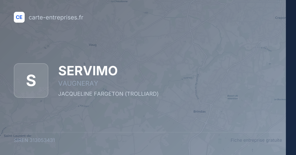 SERVIMO — 313053431 — fiche entreprise