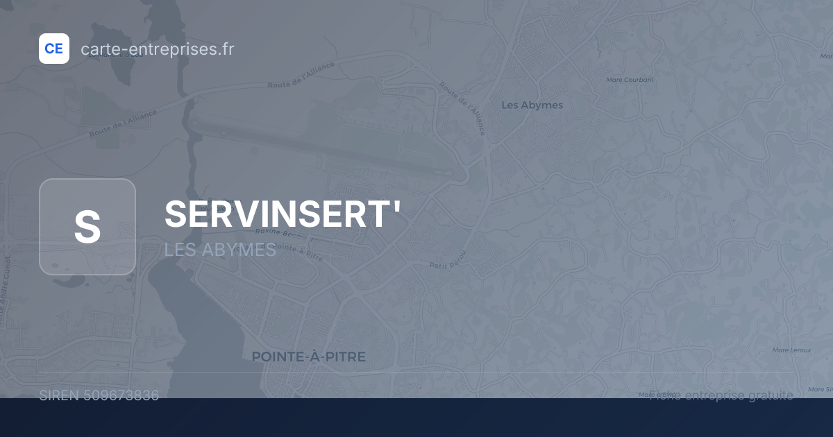 SERVINSERT' — 509673836 — fiche entreprise