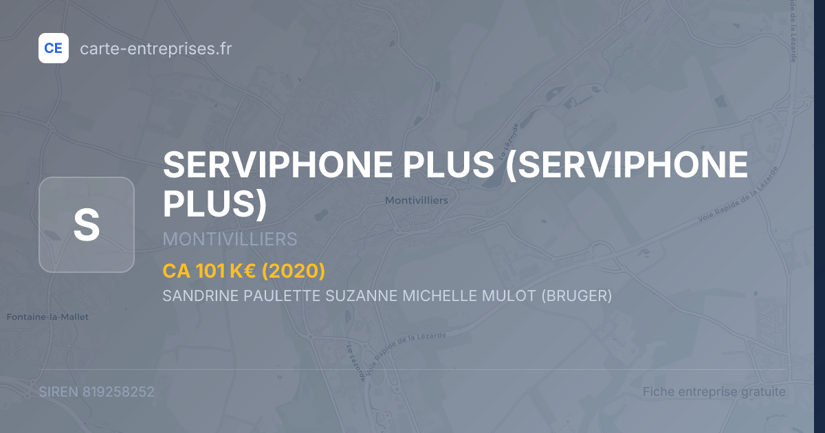 SERVIPHONE PLUS — 819258252 — fiche entreprise