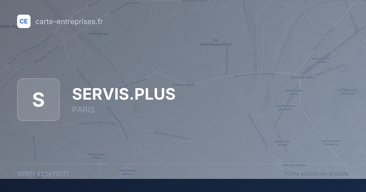 SERVIS.PLUS — 453472771 — fiche entreprise