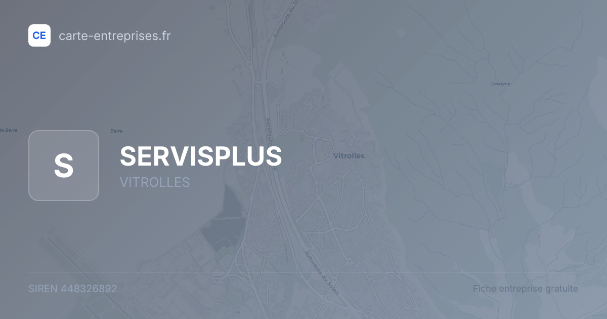 SERVISPLUS — 448326892 — fiche entreprise