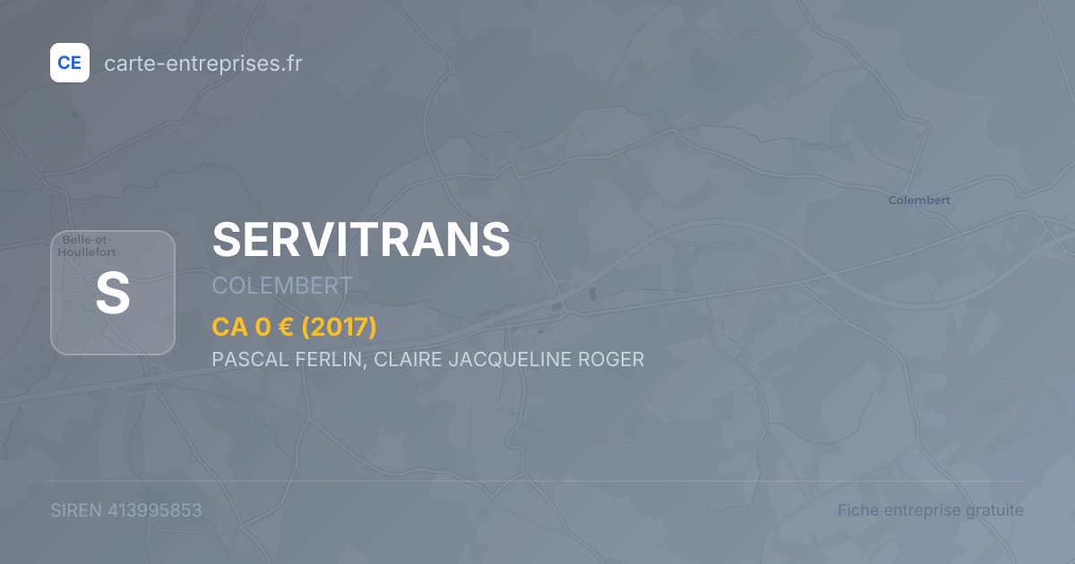 SERVITRANS — 413995853 — fiche entreprise