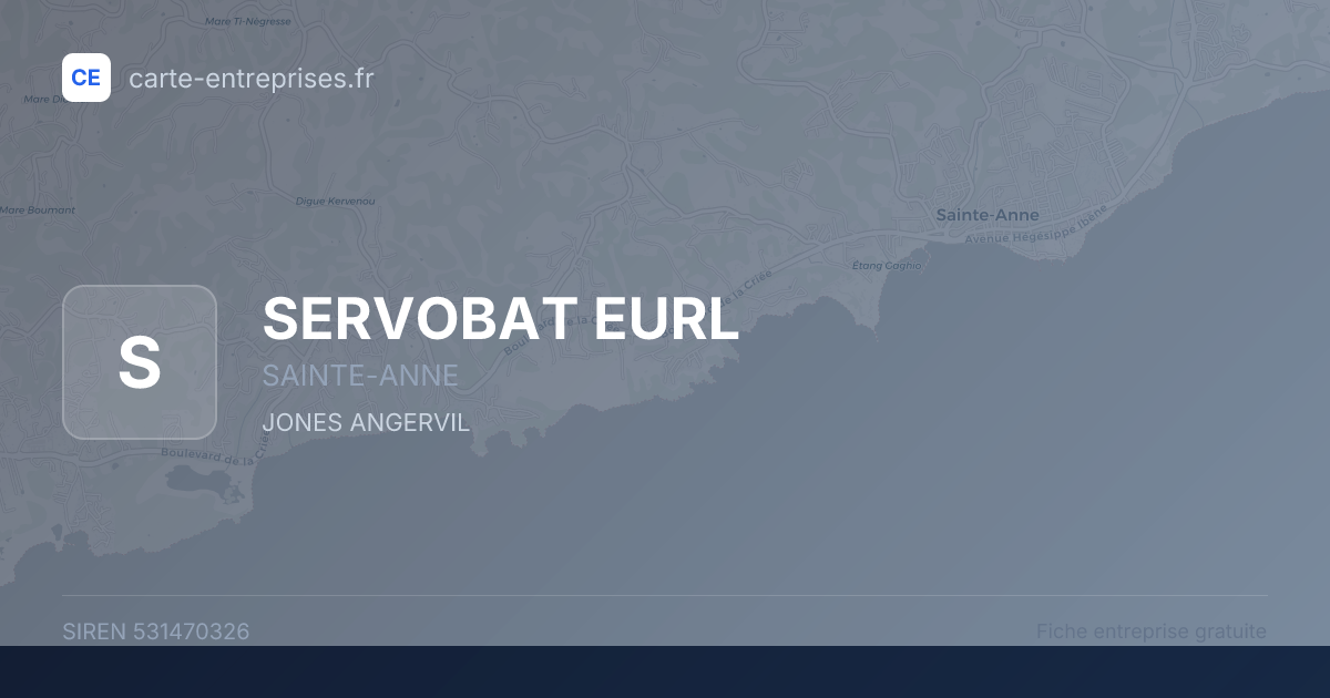 SERVOBAT EURL — 531470326 — fiche entreprise