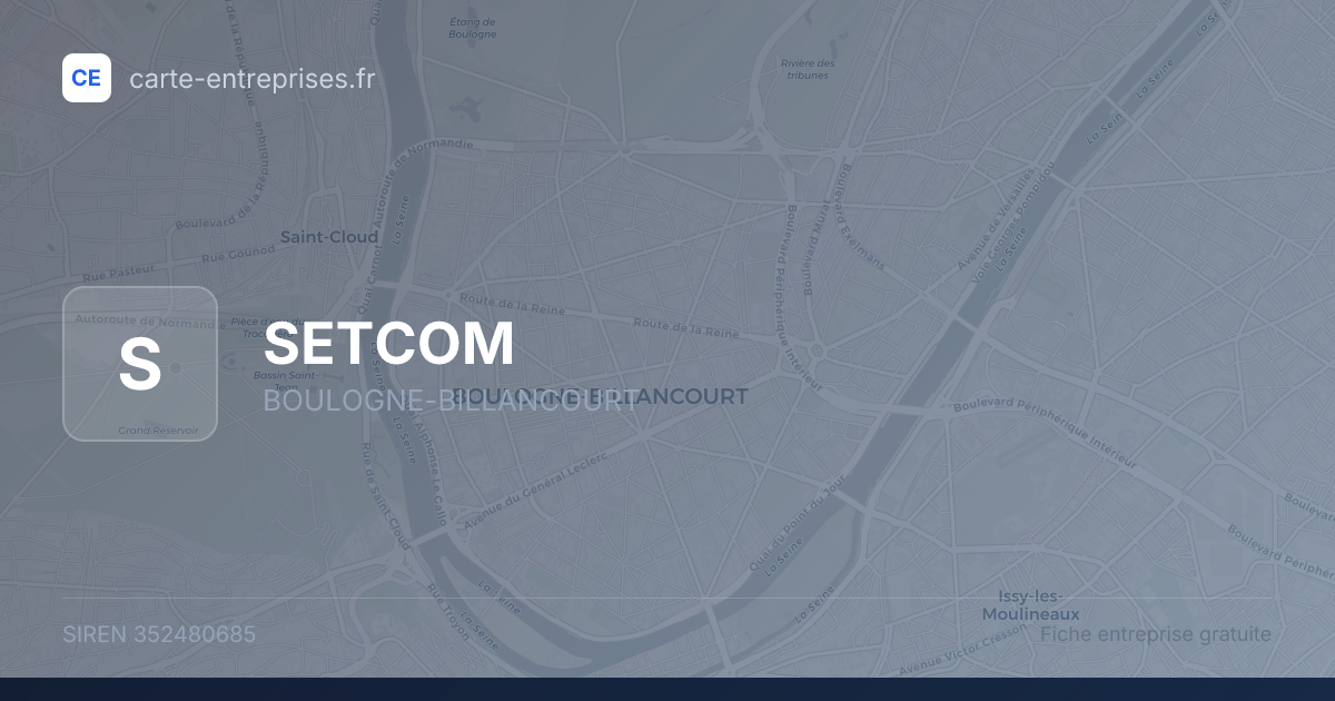 SETCOM — 352480685 — fiche entreprise
