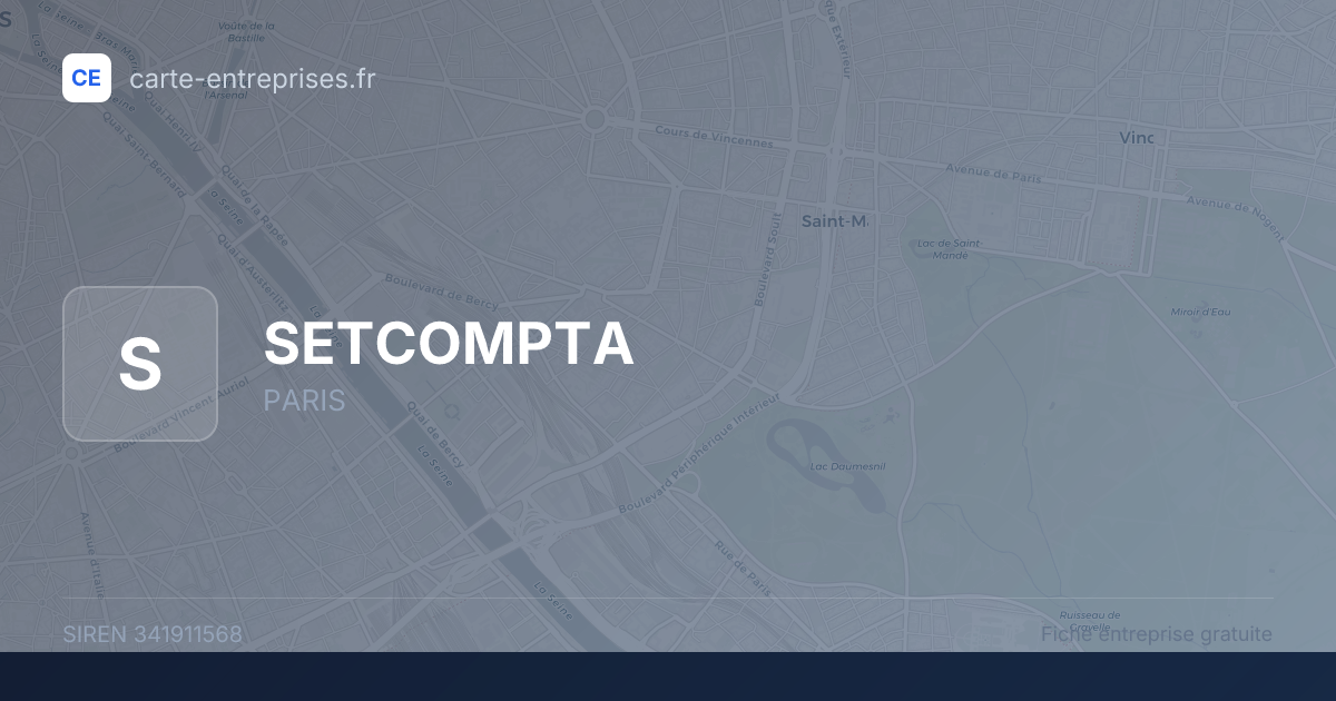 SETCOMPTA — 341911568 — fiche entreprise