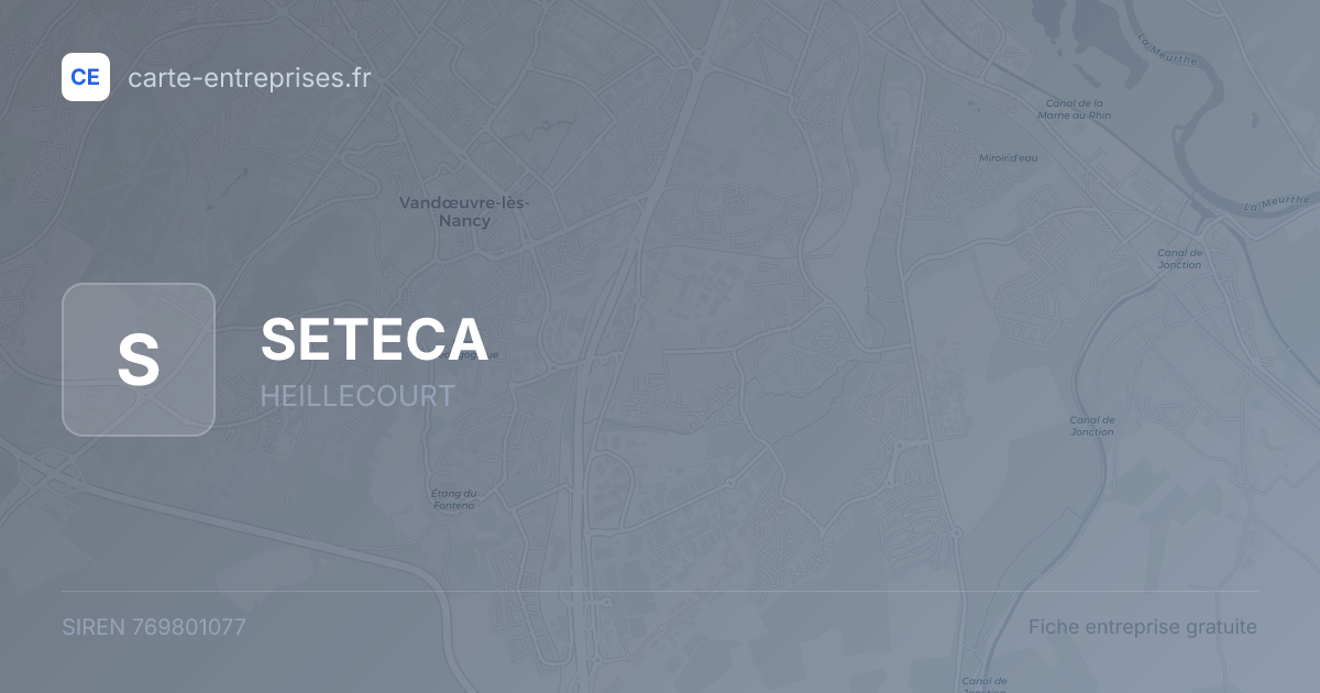SETECA — 769801077 — fiche entreprise