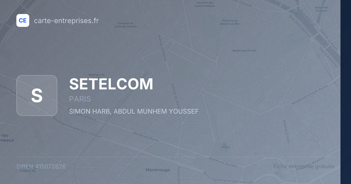 SETELCOM — 415072826 — fiche entreprise