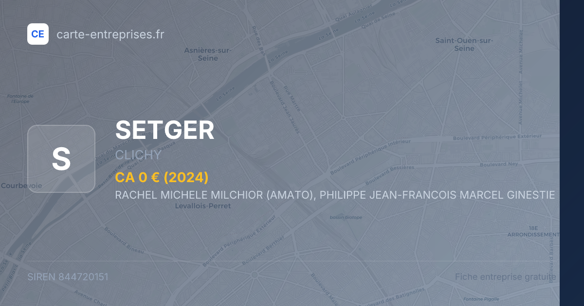 SETGER — 844720151 — fiche entreprise