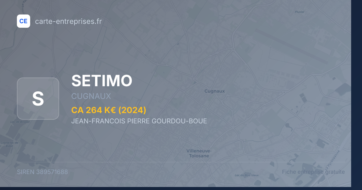 SETIMO — 389571688 — fiche entreprise