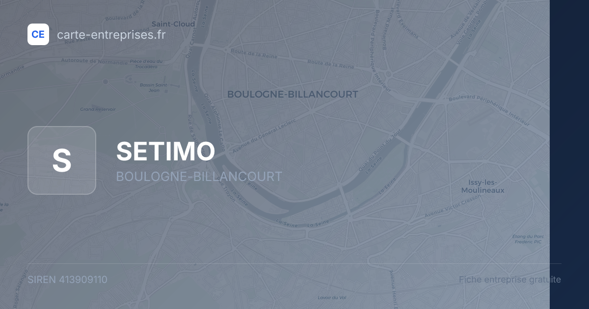 SETIMO — 413909110 — fiche entreprise