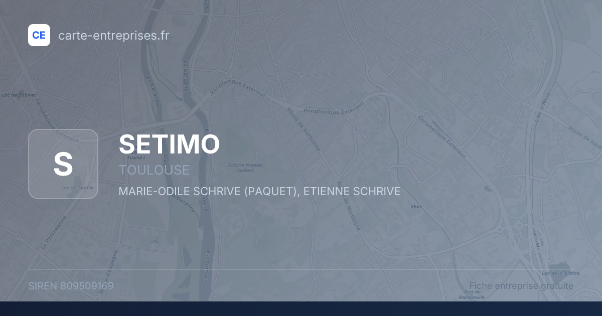 SETIMO — 809509169 — fiche entreprise