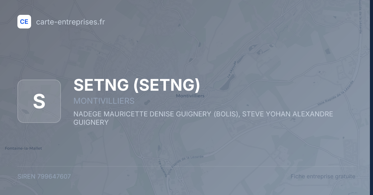 SETNG — 799647607 — fiche entreprise
