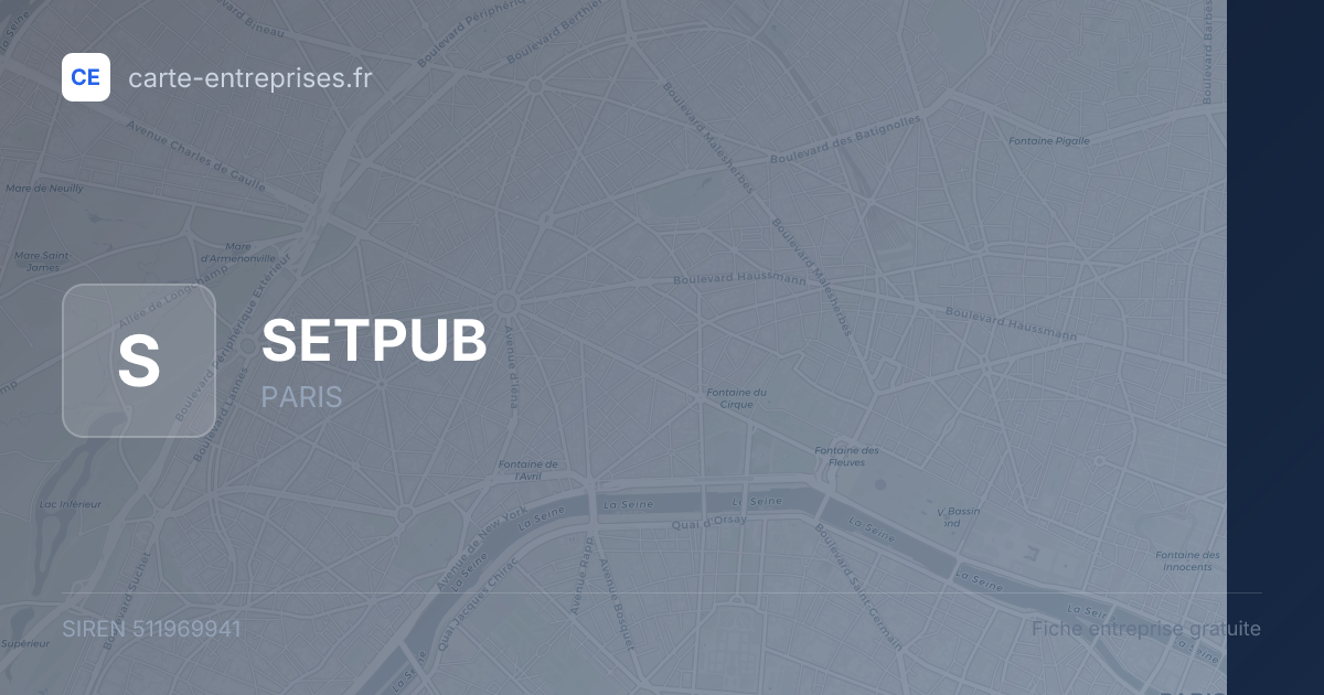 SETPUB — 511969941 — fiche entreprise