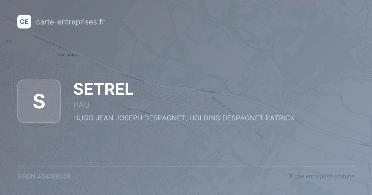 SETREL — 404188658 — fiche entreprise