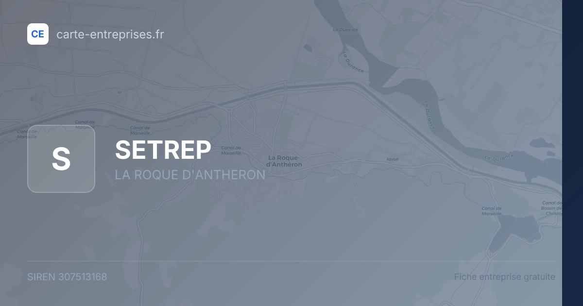 SETREP — 307513168 — fiche entreprise