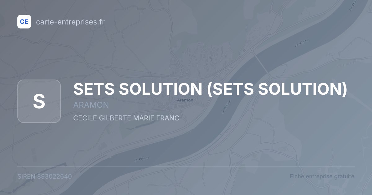 SETS SOLUTION — 893022640 — fiche entreprise