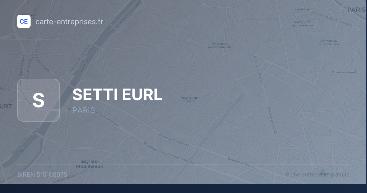 SETTI EURL — 515108975 — fiche entreprise