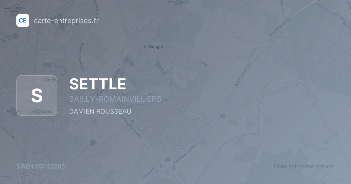 SETTLE — 951122803 — fiche entreprise