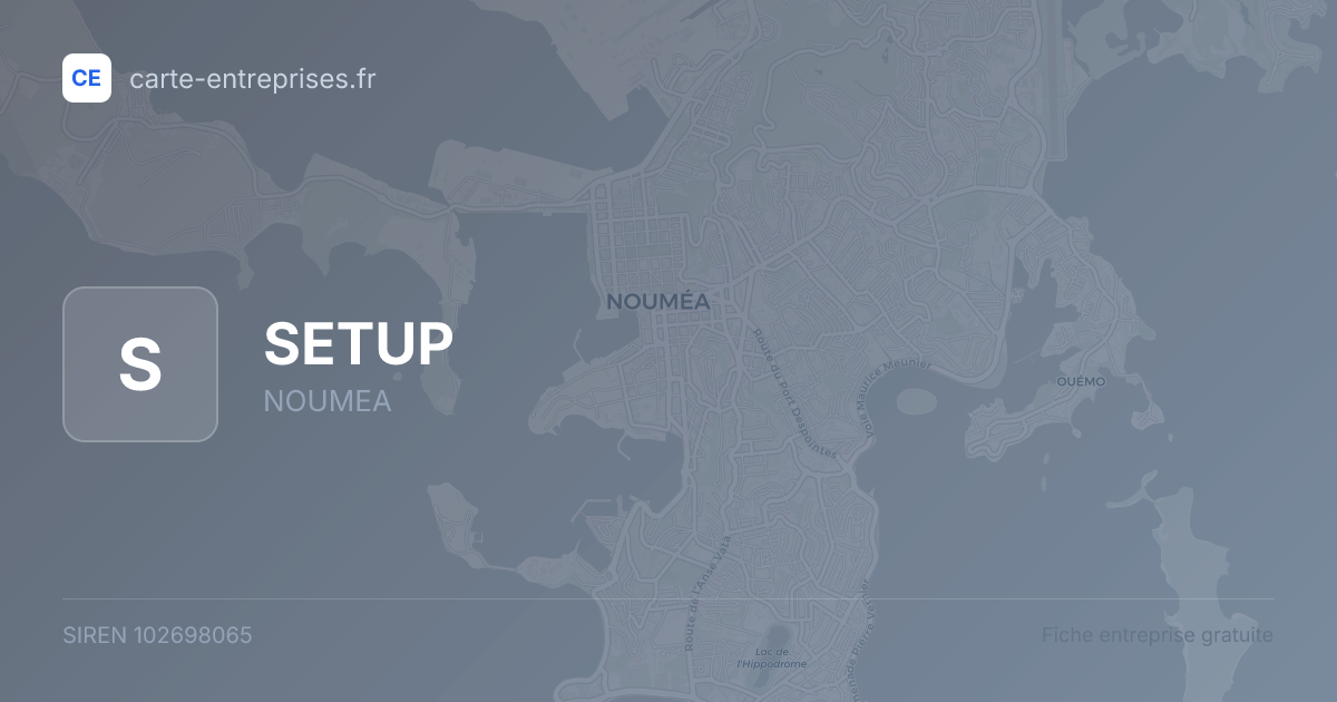 SETUP — 102698065 — fiche entreprise