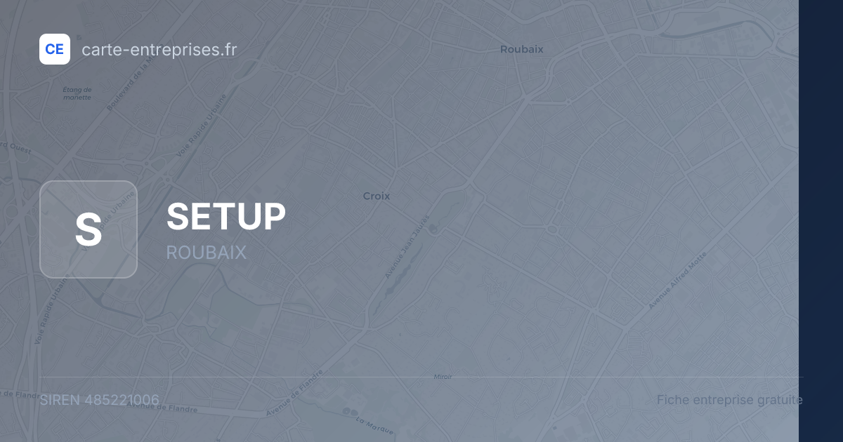 SETUP — 485221006 — fiche entreprise
