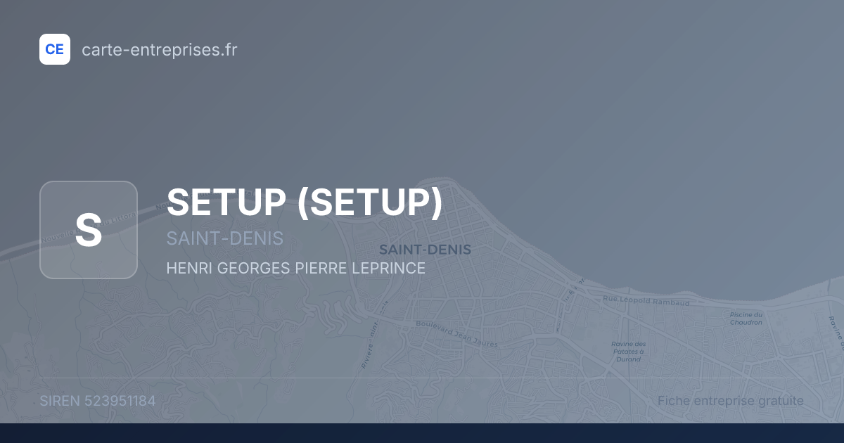 SETUP — 523951184 — fiche entreprise