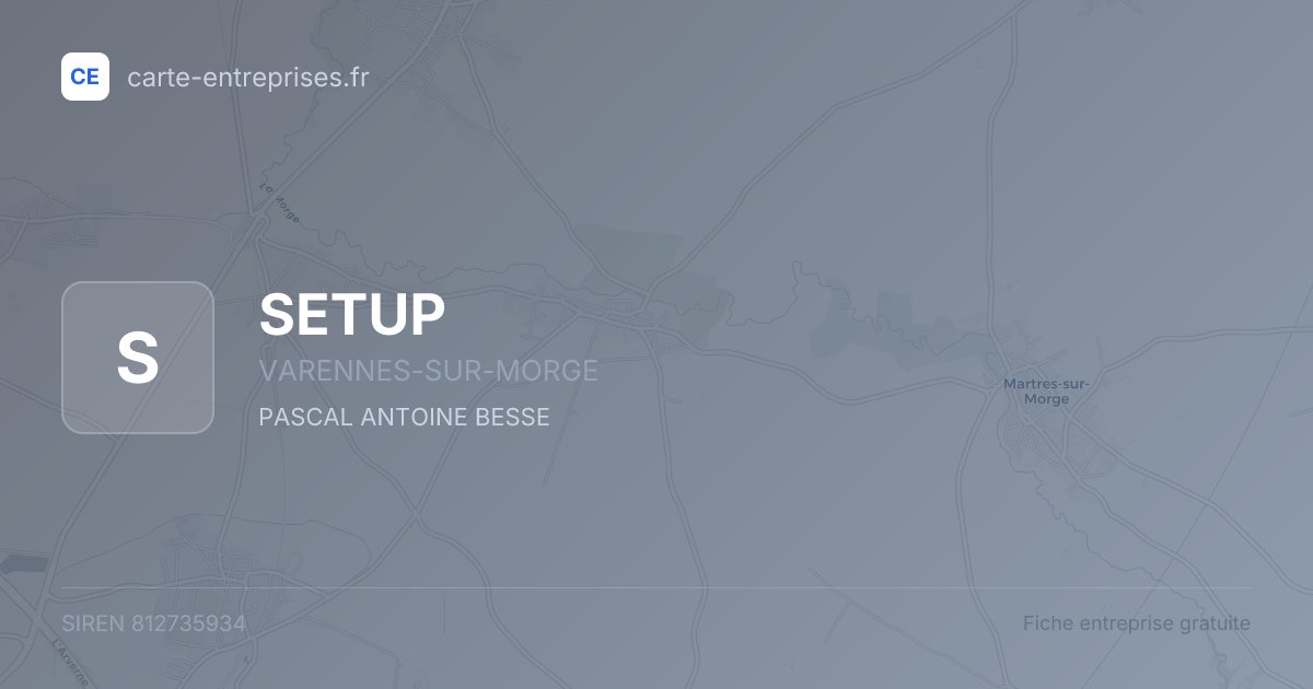 SETUP — 812735934 — fiche entreprise