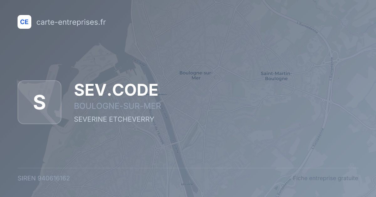 SEV.CODE — 940616162 — fiche entreprise