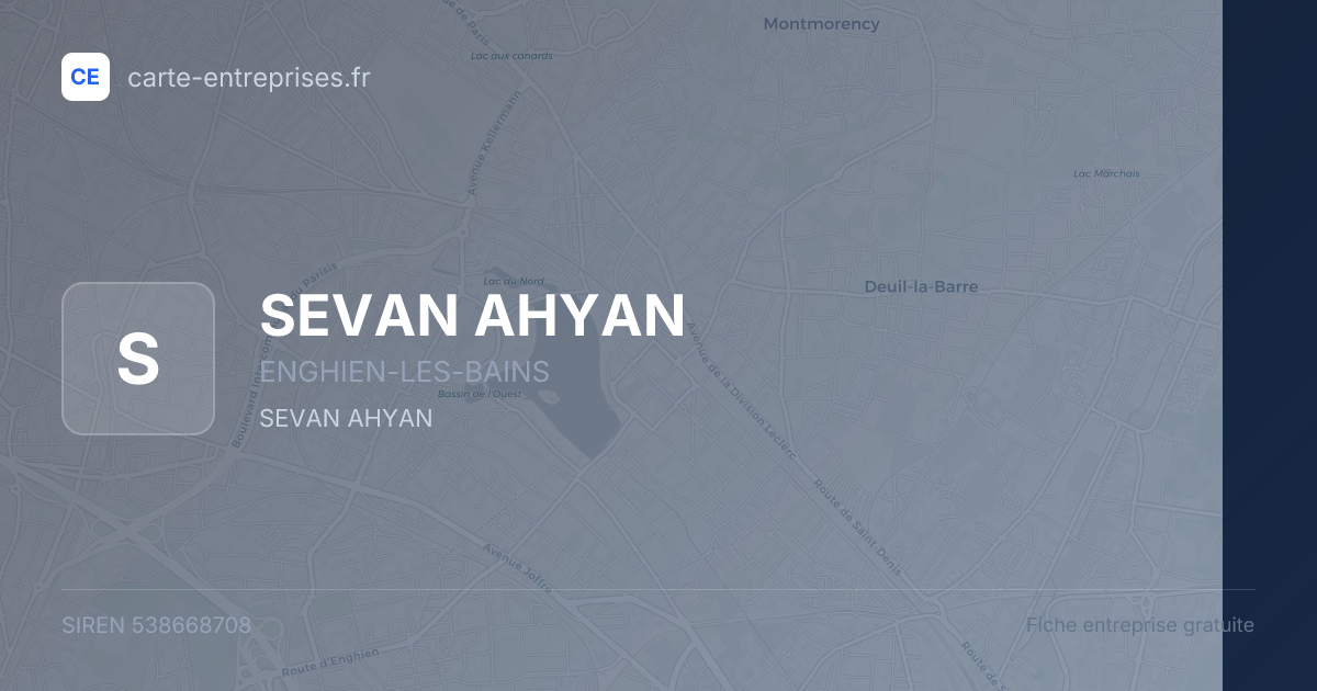 SEVAN AHYAN — 538668708 — fiche entreprise