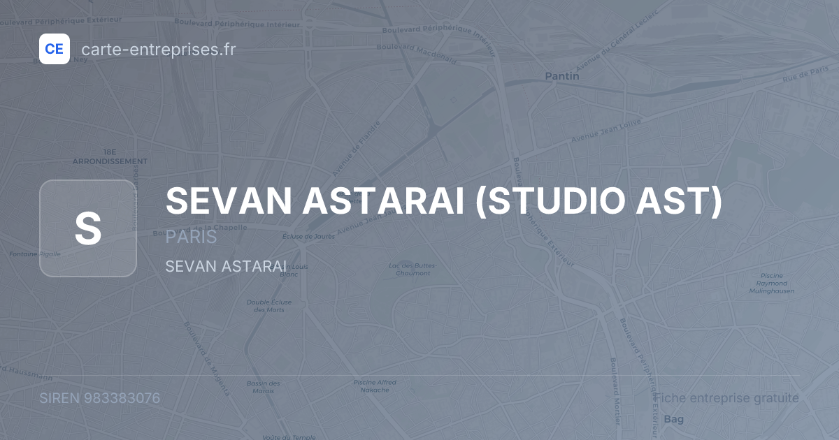 SEVAN ASTARAI (STUDIO AST) — 983383076 — fiche entreprise