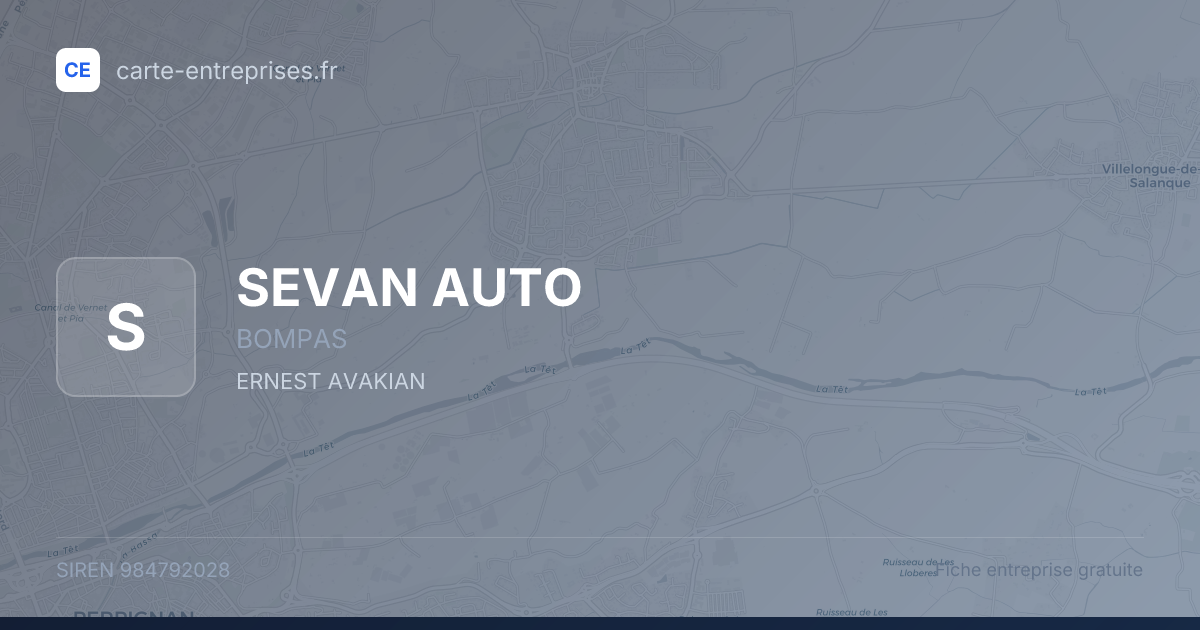 SEVAN AUTO — 984792028 — fiche entreprise