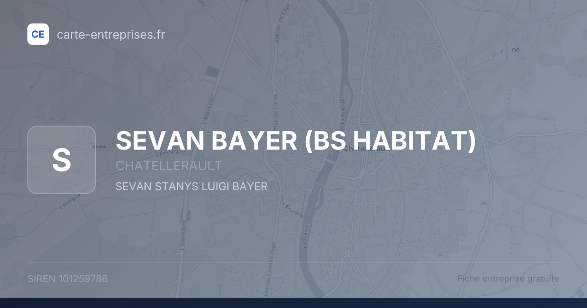 SEVAN BAYER (BS HABITAT) — 101259786 — fiche entreprise