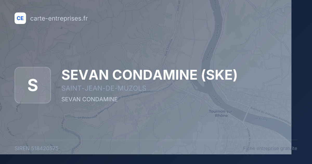 SEVAN CONDAMINE (SKE) — 518420575 — fiche entreprise