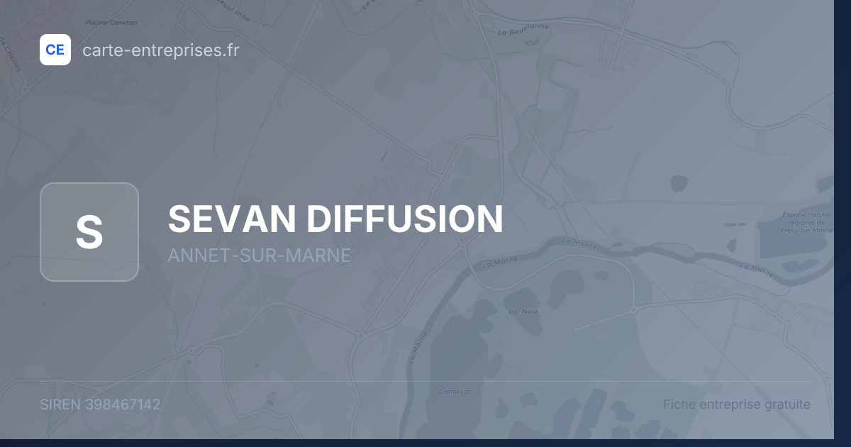 SEVAN DIFFUSION — 398467142 — fiche entreprise