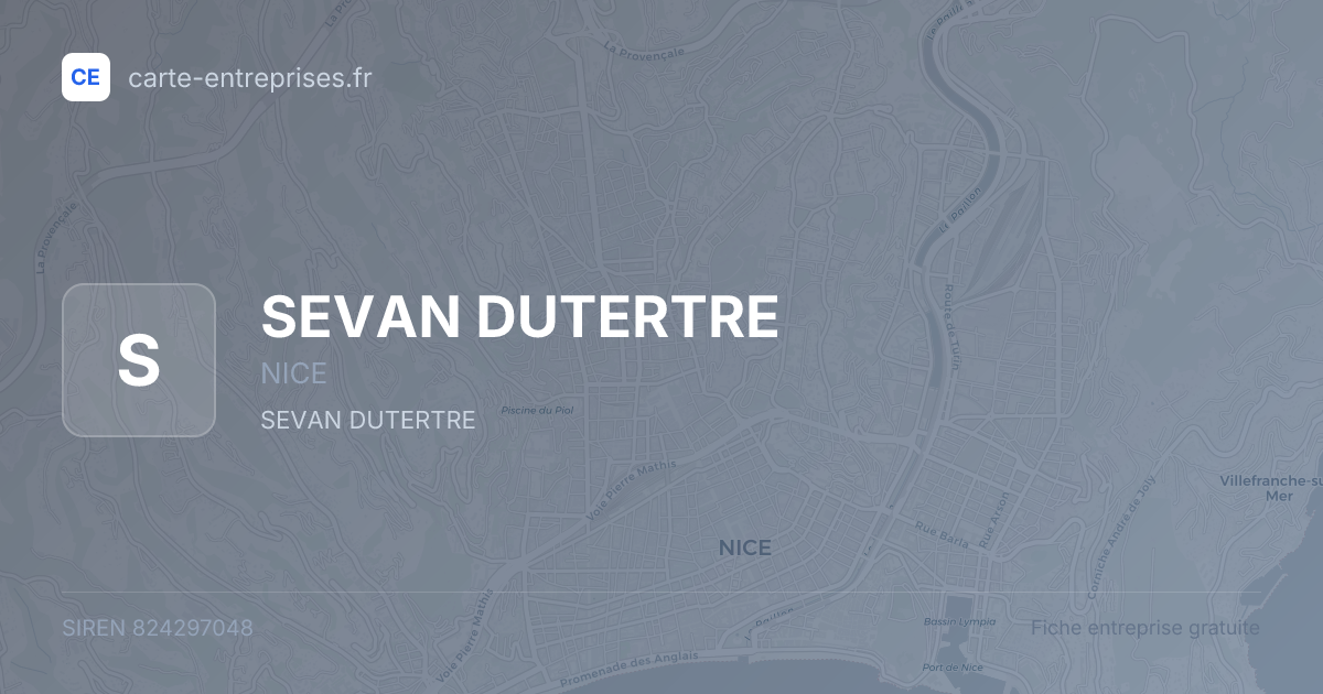 SEVAN DUTERTRE — 824297048 — fiche entreprise