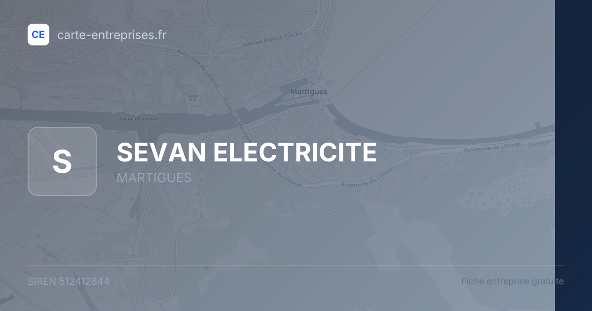 SEVAN ELECTRICITE — 512412644 — fiche entreprise