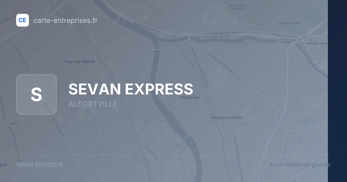 SEVAN EXPRESS — 509110516 — fiche entreprise