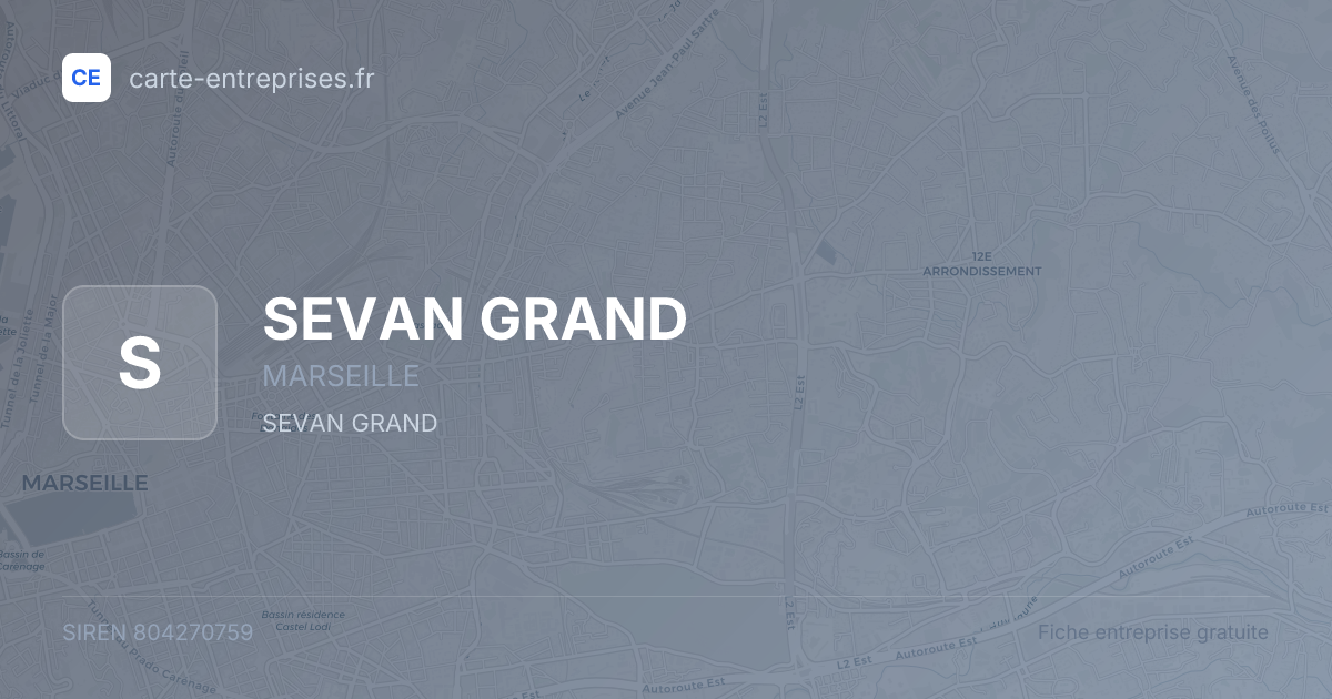 SEVAN GRAND — 804270759 — fiche entreprise